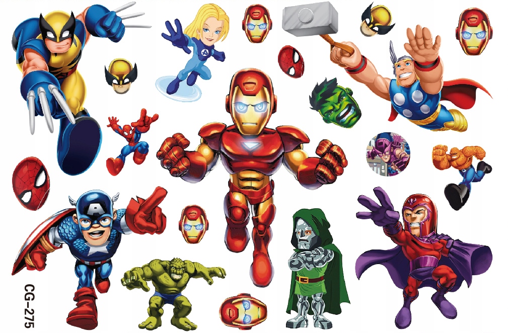 

Tatuaże zmywalne dla dzieci Avengers CG275