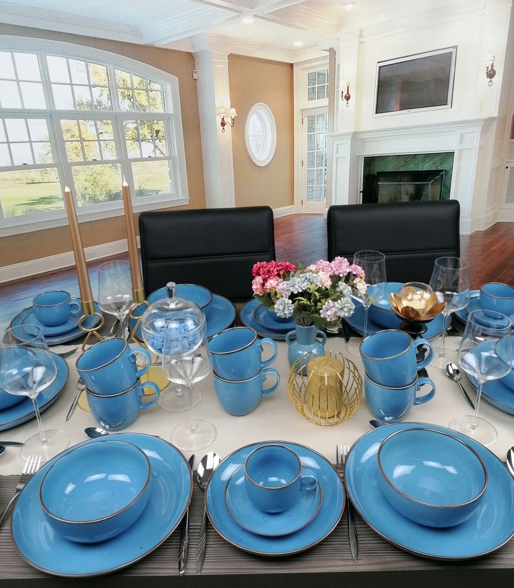 BOGUCICE RUSTIC BLUE SERWIS OBIAD KAWA 36 EL MISKA Kod producenta BOGUCICE RUSTIC BLUE 36 EL