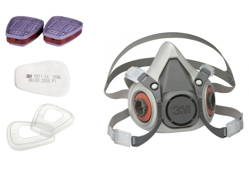 MASKA OCHRONNA Z FILTRAMI 3M 6200 Model 6200