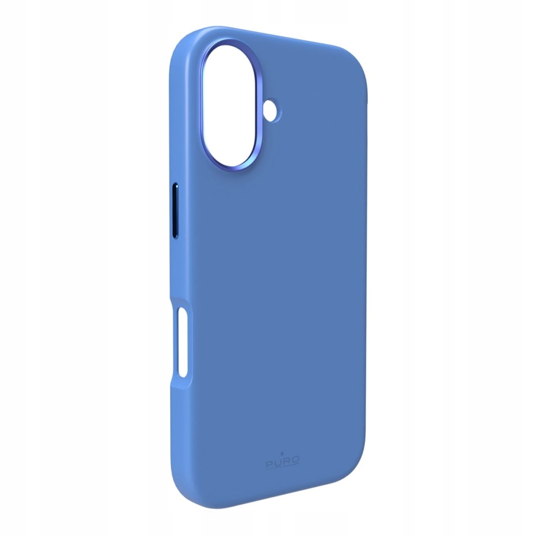 Etui silikonowe Puro Icon Mag Pro MagSafe do iPhone 16 niebieskie