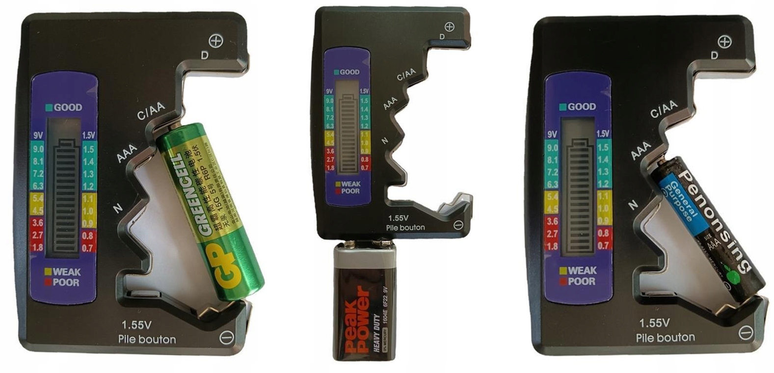 Cyfrowy Tester Miernik Baterii i Akumulatorków LCD Marka Tessa