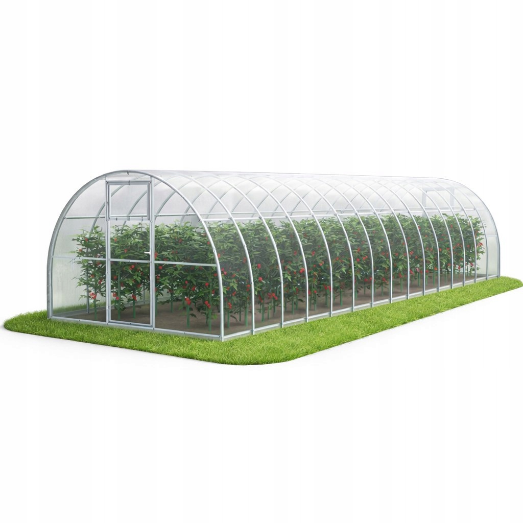 Polykarbonátový skleník Zahradní tunel 3x12 m, profily 20x20, polykarbonát 6 mm