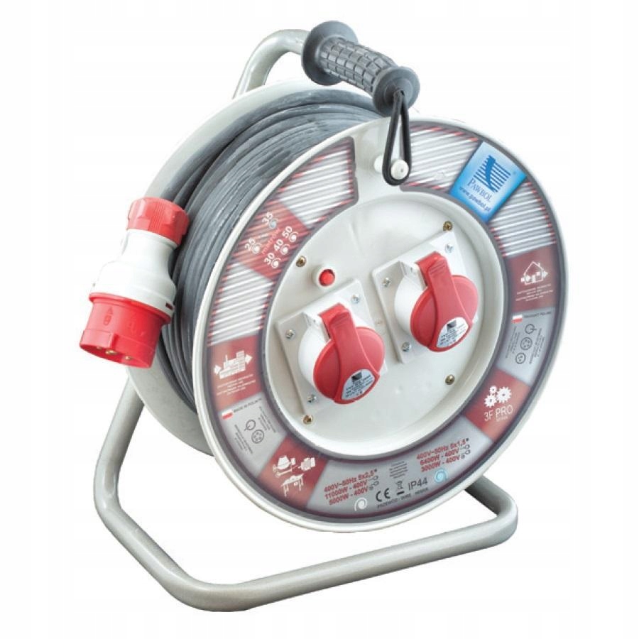 Prodlužovací Kabel na bubnu 5x1,5 guma 2x16A/5 25 m