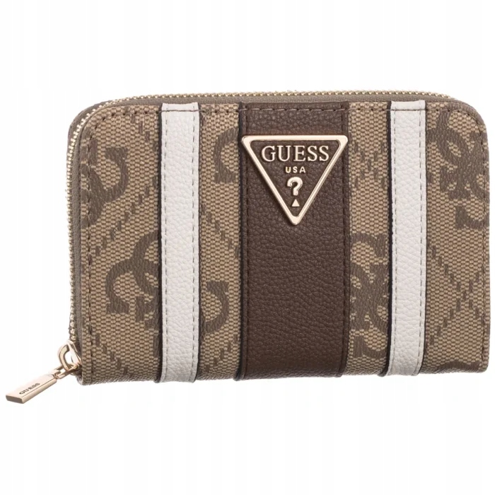 Střední dámská peněženka Guess Laurel II Slg Med SWSS74 Latte Hnědá
