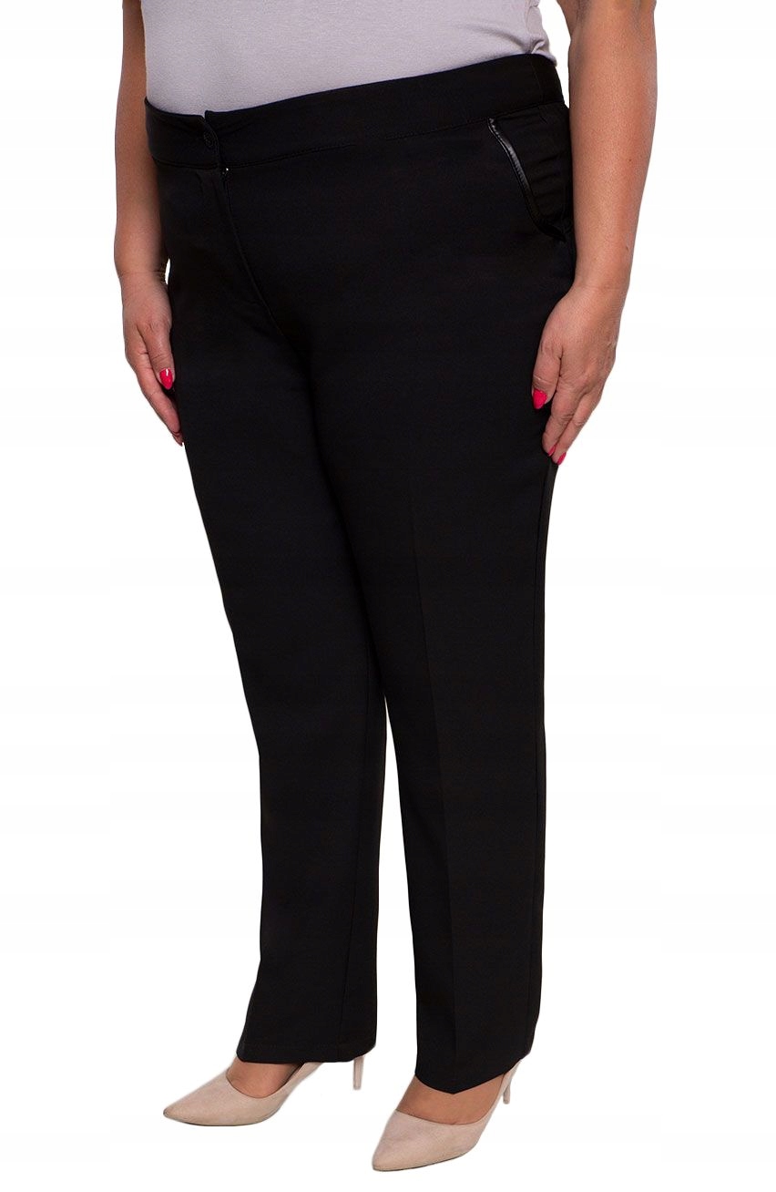 Návštěvní kalhoty v černé barvě, velikost 58