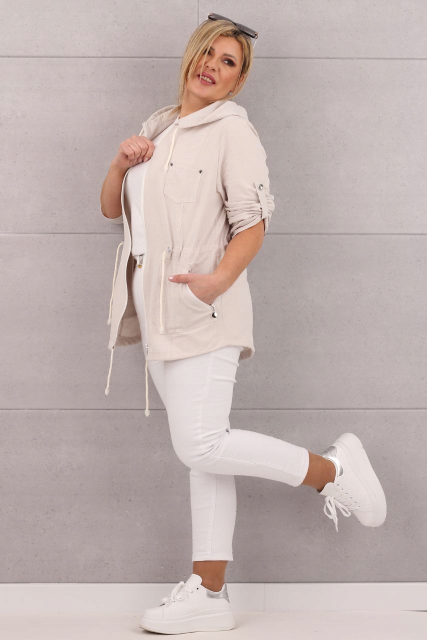 KURTKA PARKA LEKKA BAWEŁNIANA POLSKI PRODUCENT DUŻE ROZMIARY Marka FEMIMODA