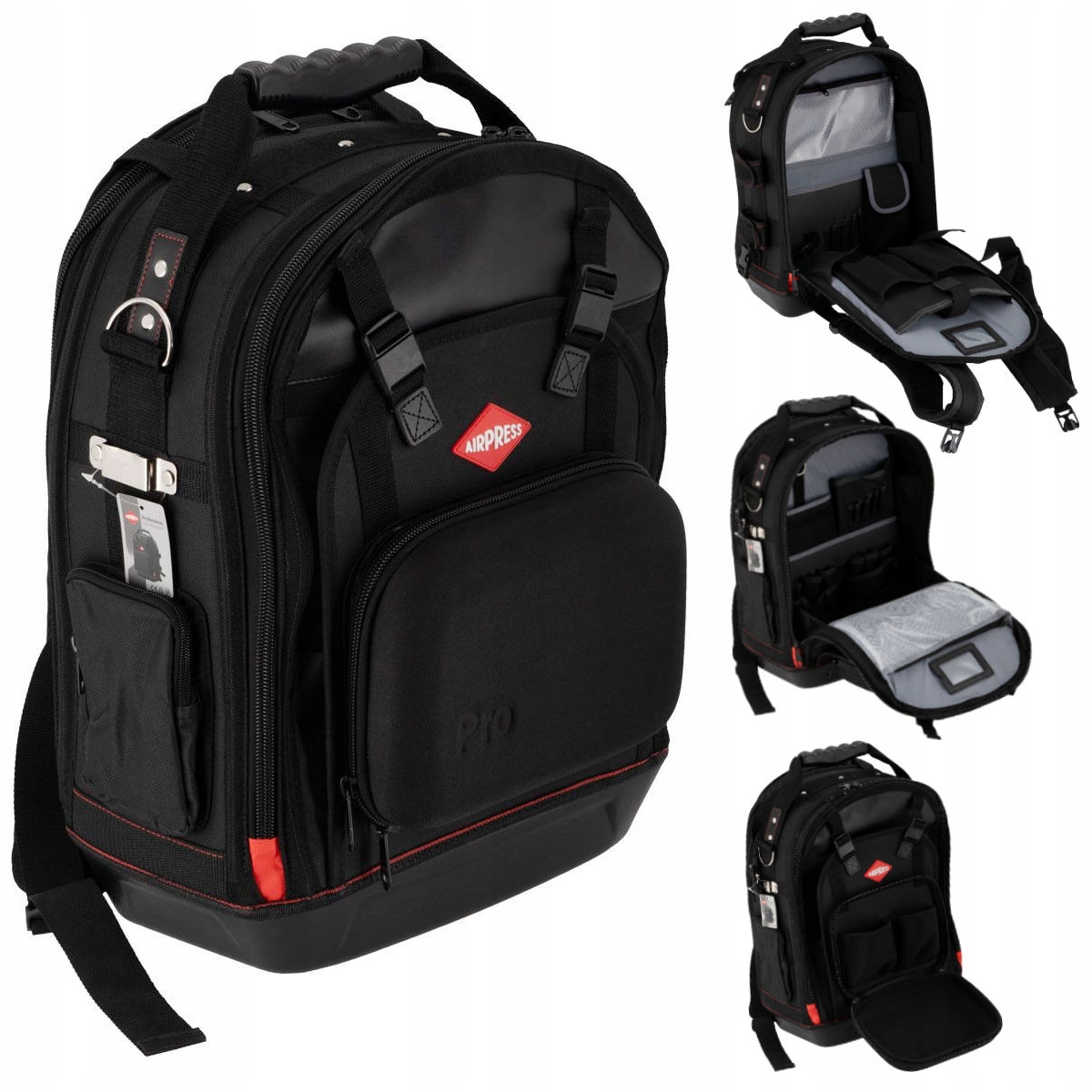 Airpress 75992 Plecak Narzędziowy Monterski Z Organizerem Kieszeń Na Laptop