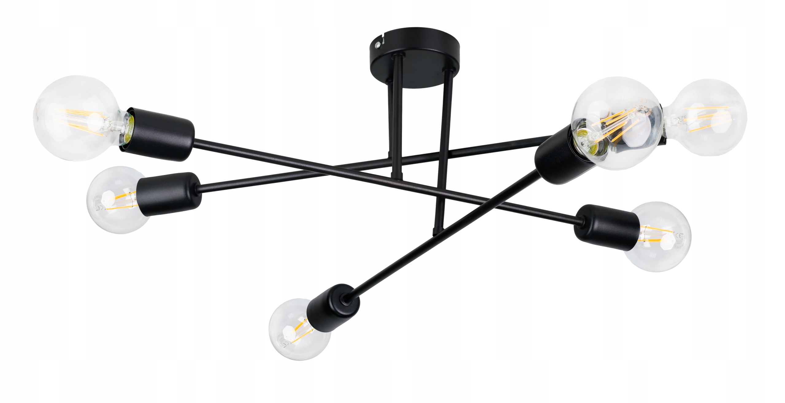 

Lampa sufitowa żyrandol Plafon Loft E27 Edison 6