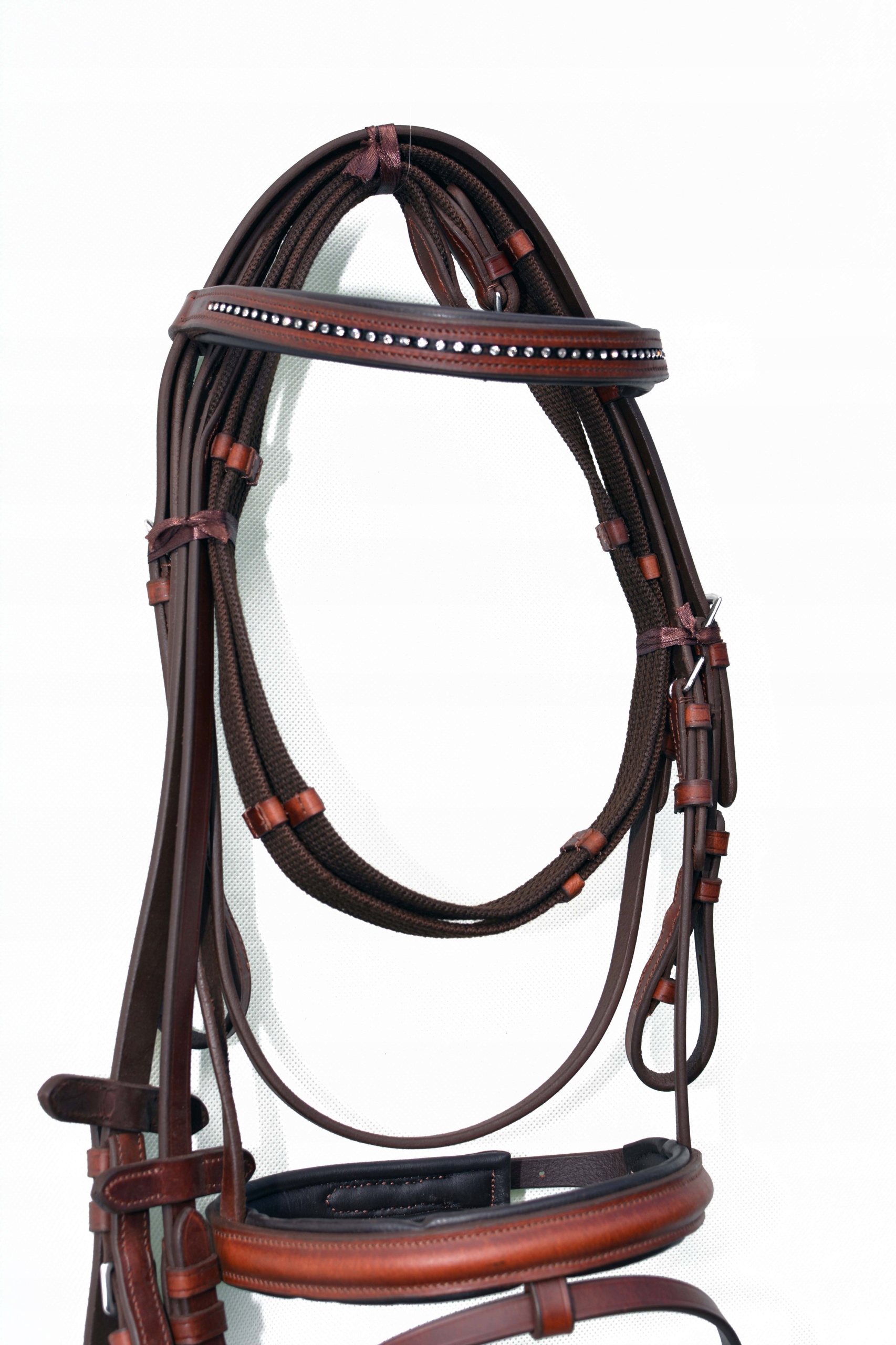 Ogłowie Wodze Anatomiczne Shetty Na Kuca Brąz