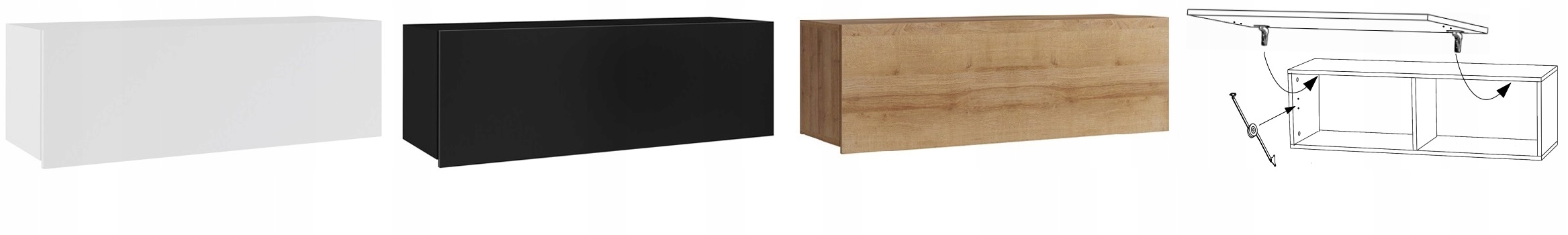 meblościanka RTV wisząca modułowe kolo Calabrini 1 Marka GiB Meble