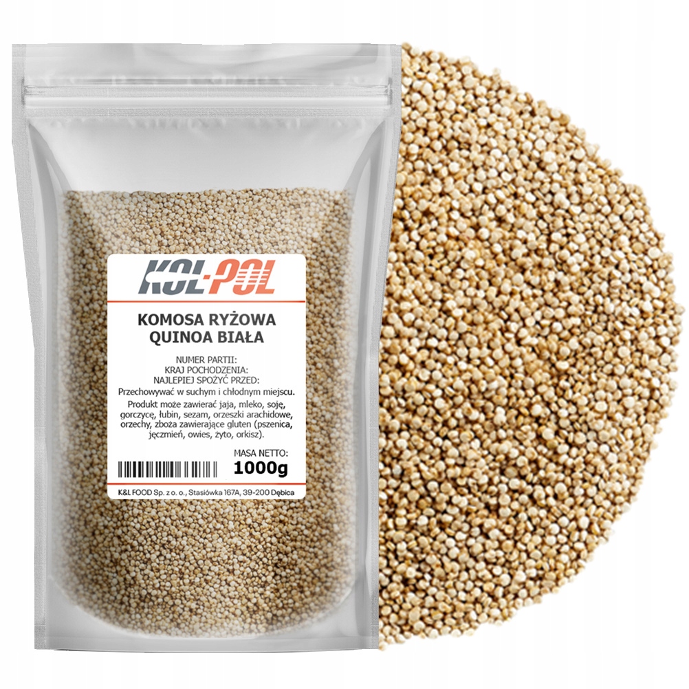 Rýžová Komosa Quinoa 5kg Bílá přírodní, bohatá na bílkoviny, kvalita Kol-Pol