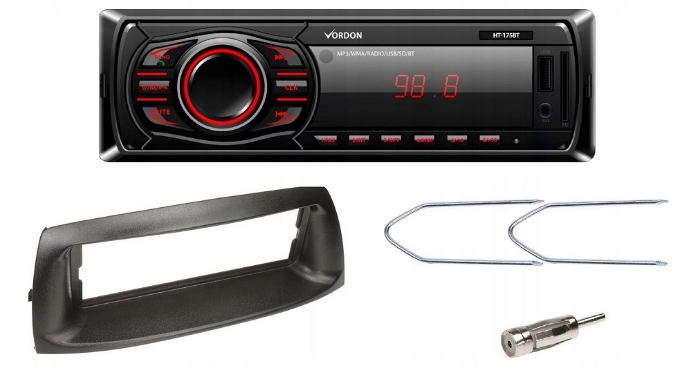Bluetooth autorádio MP3 Usb Sd Fiat Punto 2 Classic Vordon HT-175