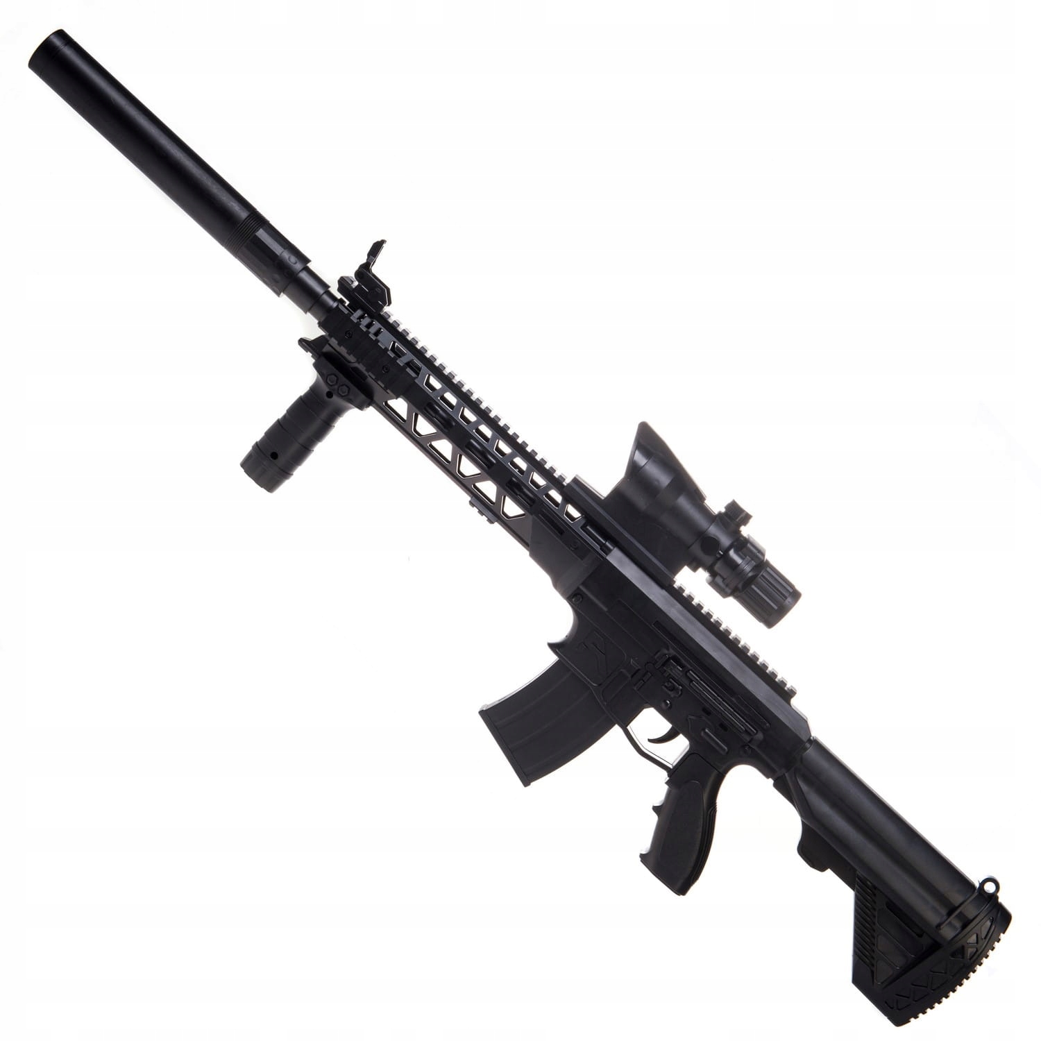 WIELKI DŁUGI KARABIN MASZYNOWY ASG LASER REPLIKA TARCZA KULKI GRATIS LUNETA Rodzaj karabiny