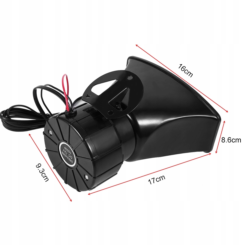 12V głośna syrena klaksonu 7 głośników róg z Waga produktu z opakowaniem jednostkowym 1 kg