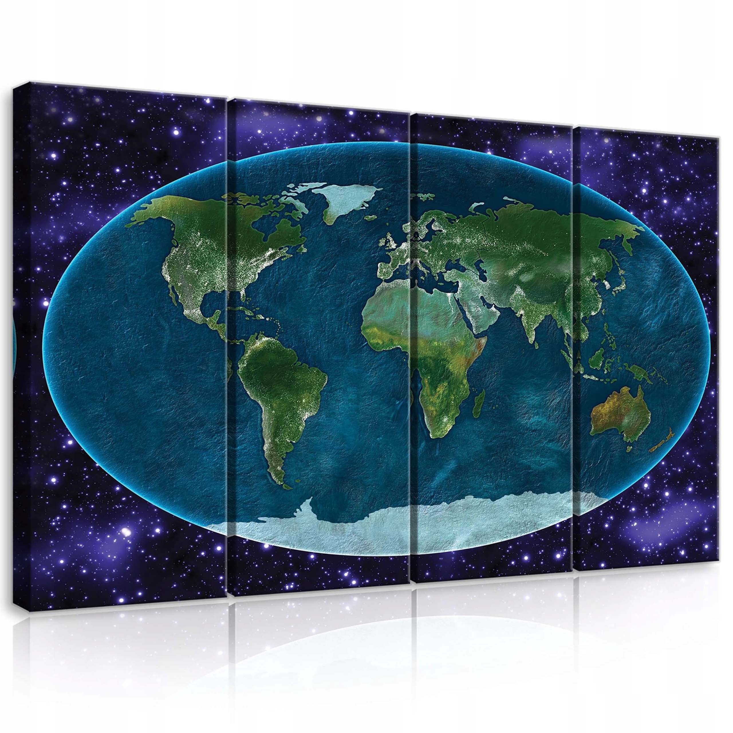 Obraz 120x80 Mapa světa Země vesmír hvězdy galaxie interiér dekor