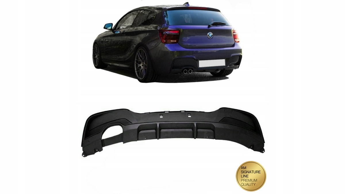 Zadný Difuzér Matt Black Bmw 1 F20 F21 Pred Faceliftom 2011-2015
