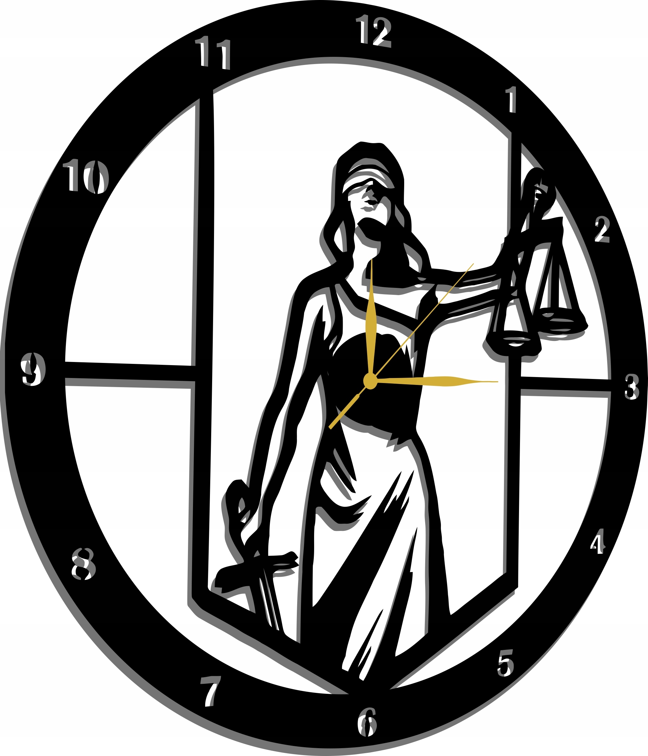 Hodiny Pro Právníka, Advokáta, Soudce, 50 CM Dárek