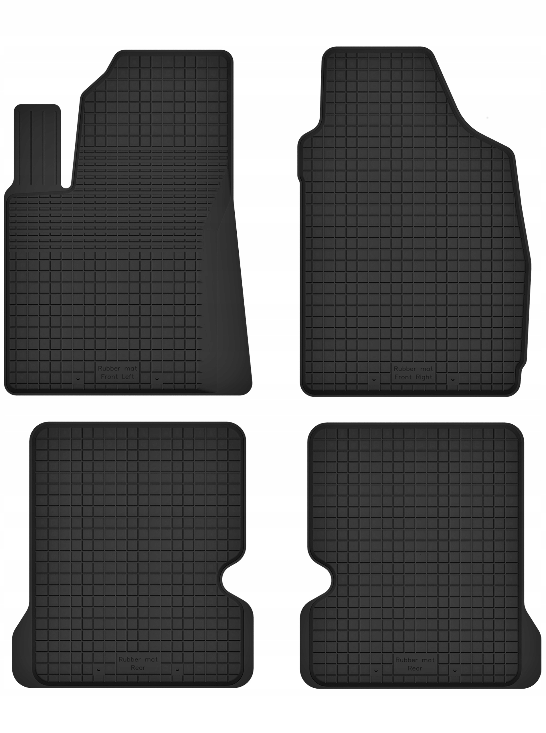 Dywaniki gumowe korytkowe do Fiat Panda II (2003 2012) Bezzapachowe