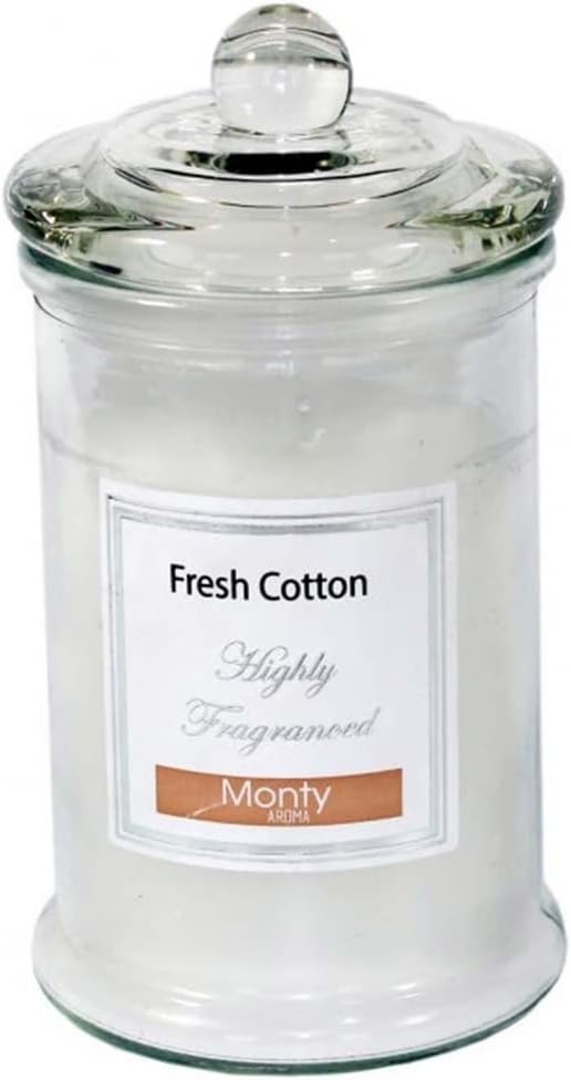 Westwing Vonná svíčka „Fresh Cotton Glass“ O 9,5 cm, výška 17 cm, 45 hodin