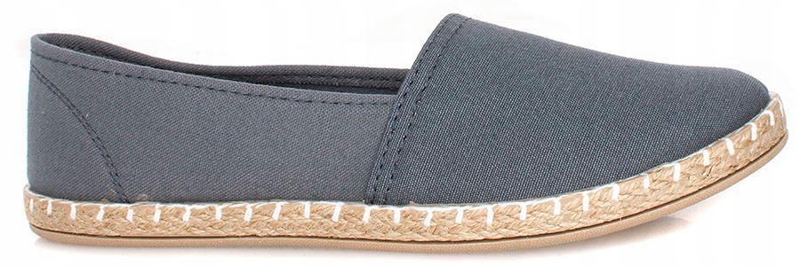 

4841 Szare Wygodne Wsuwane Espadryle Balerinki 37