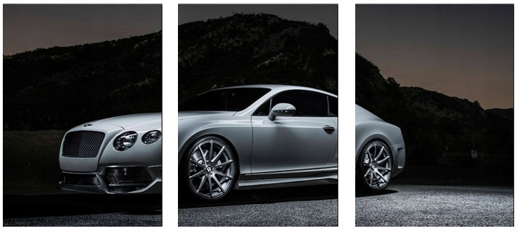 

3x Obraz Na Ścianę Bentley Continental Gt 70x100