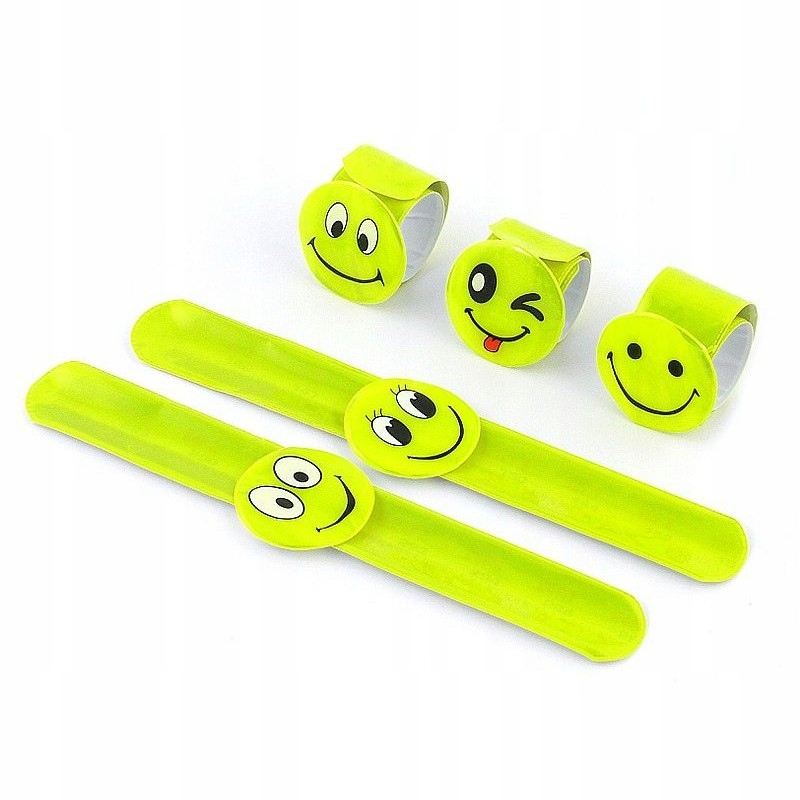 OPASKA ODBLASK DLA DZIECI na rękę rower EMOTKI mix Marka ADAR