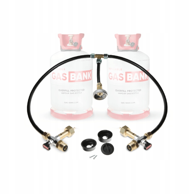 ZESTAW DO NAPEŁNIANIA DWÓCH BUTLI KAMPER GASBANK Marka GasBank