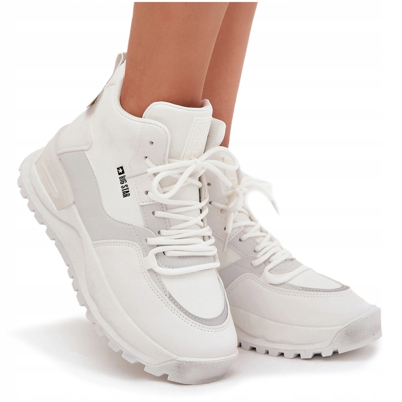 Dámské Sportovní Boty Na Platformě Big Star SS274510 Bílé 40