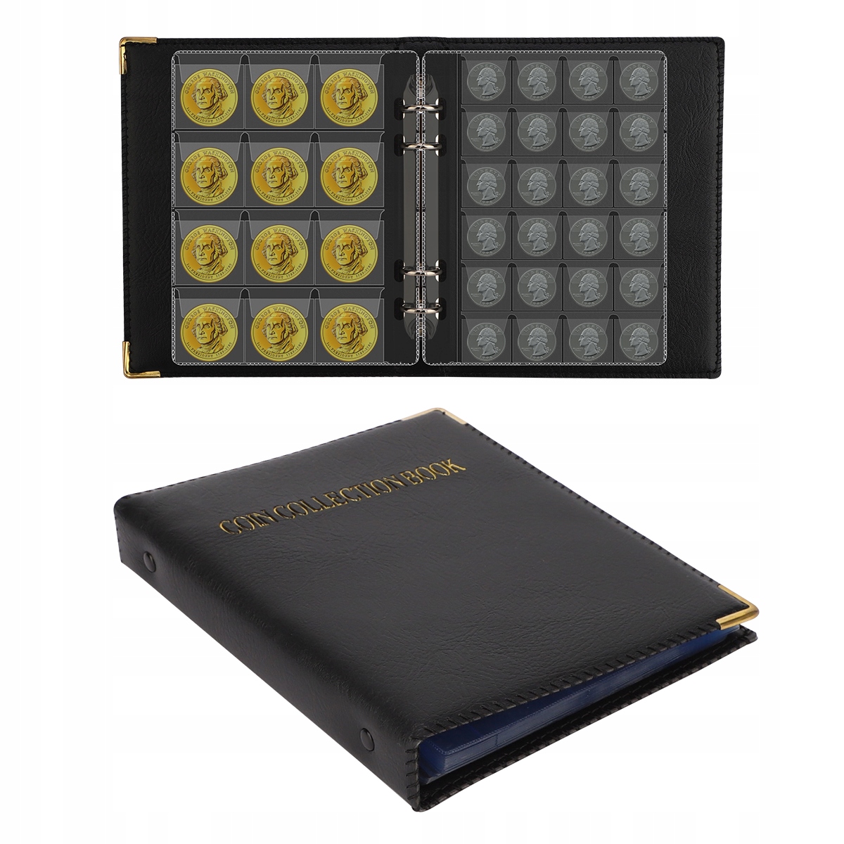 KLASER ALBUM NA 504 MONET ORGANIZATOR KOLEKCJI MONET WODOODPORNY