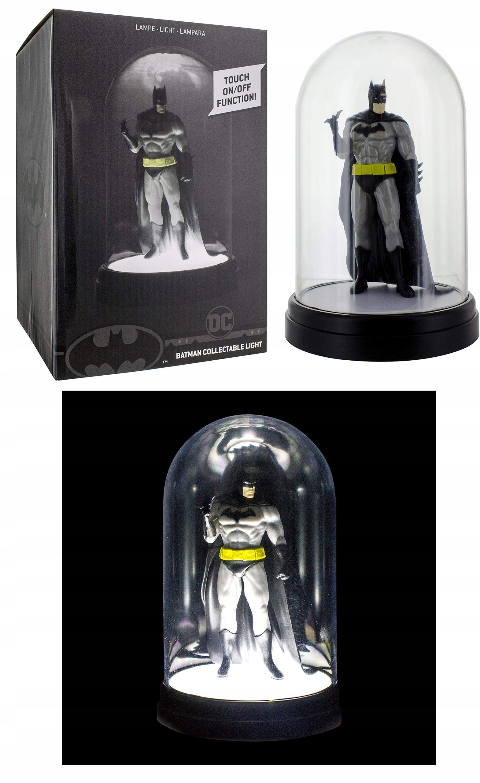 LAMPKA DC COMICS FIGURKA BATMAN Z KLOSZEM 21CM Zasilanie sieciowe