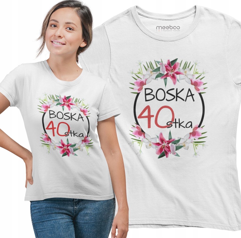 

Koszulka Damska Urodzinowa Boska 30 40 50 60 Lat