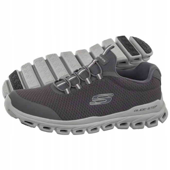 Pánské sportovní boty Skechers Glide Step Sylo Charcoal 233012 Šedé
