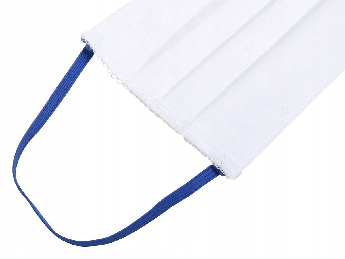 MASKA MASECZKA BAWEŁNIANA NA TWARZ OCHRONNA (1) Kolor biały