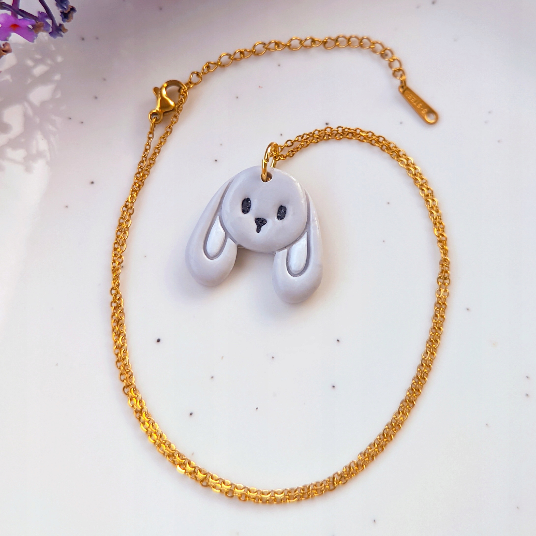 Náhrdelník králík přívěsek se zajíčkem malý dárek sladký králíček, boho