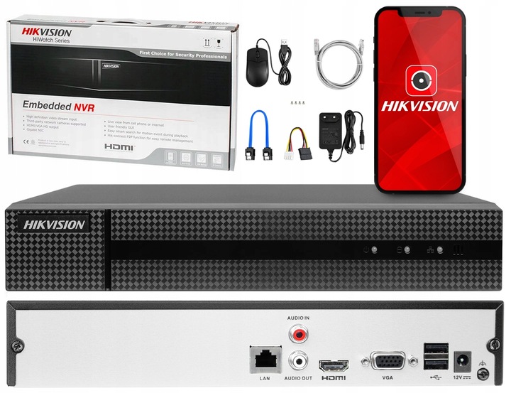 Zestaw Monitoringu IP 2x Kamera Hilook By Hikvision IPCAM-T5 5Mpx PoE Apka Marka Hikvision