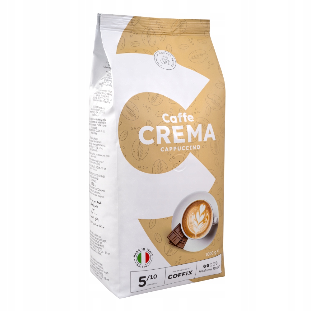 Levně Caffe Crema Cappuccino italská káva arabica robusta 1kg