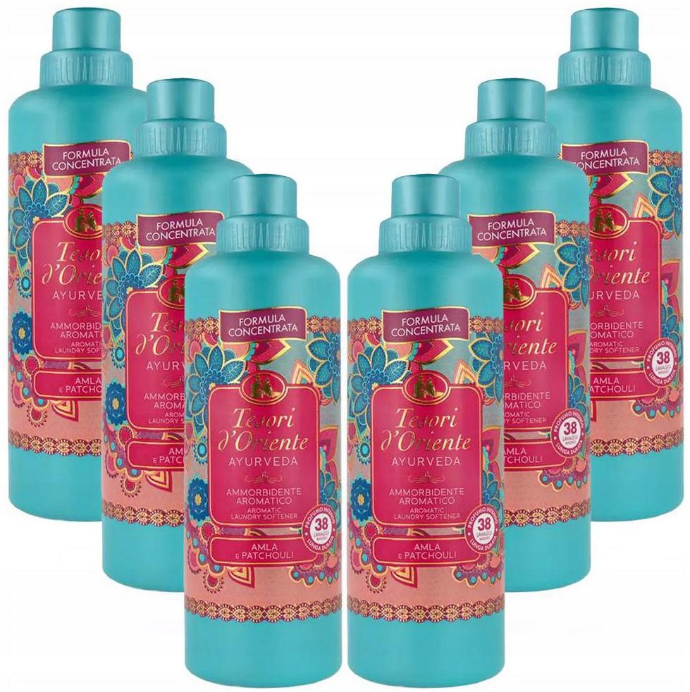 Levně 6x Tesori d'Oriente Ayurveda Italská Tekutá Aviváž Oblečení Výkonná 760 ml