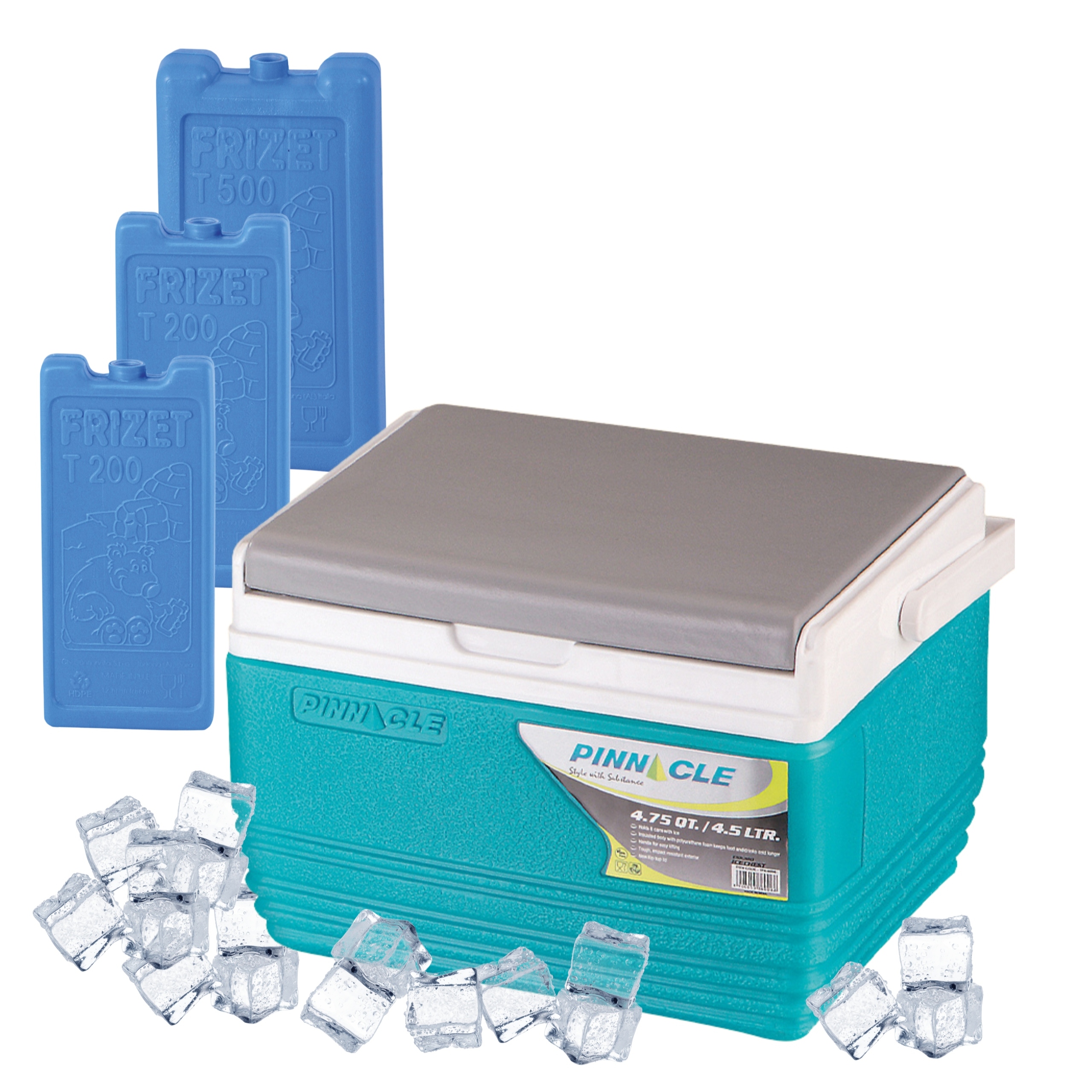 Turistická lednička na náplně 4,5 l Pinnacle Tpx 6006 tyrkysová 3 náplně