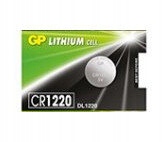 

Gp CR1220 bateria płaska litowa 36mAh 3V