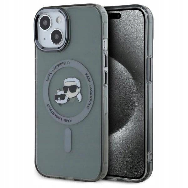 Karl Lagerfeld Klhmp15Shlskck pouzdro pro iPhone 15 6.1", černá/černá