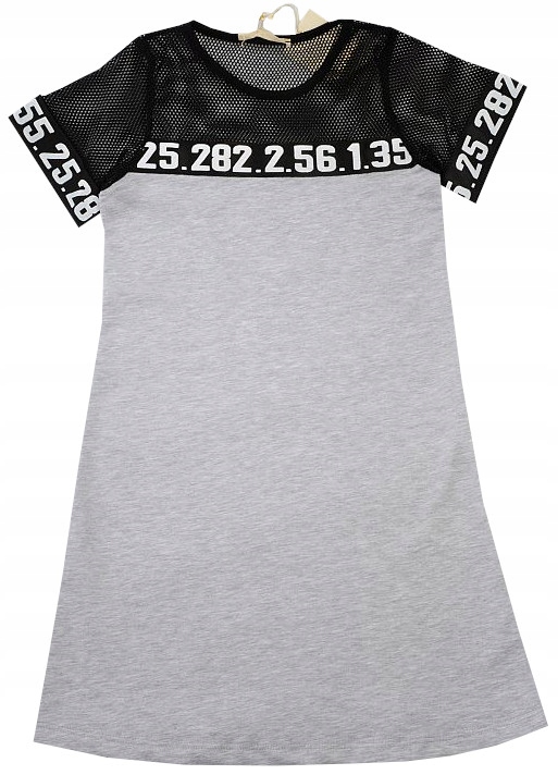 

Sukienka Sportowy Styl Siatka Taśma 152 J126G