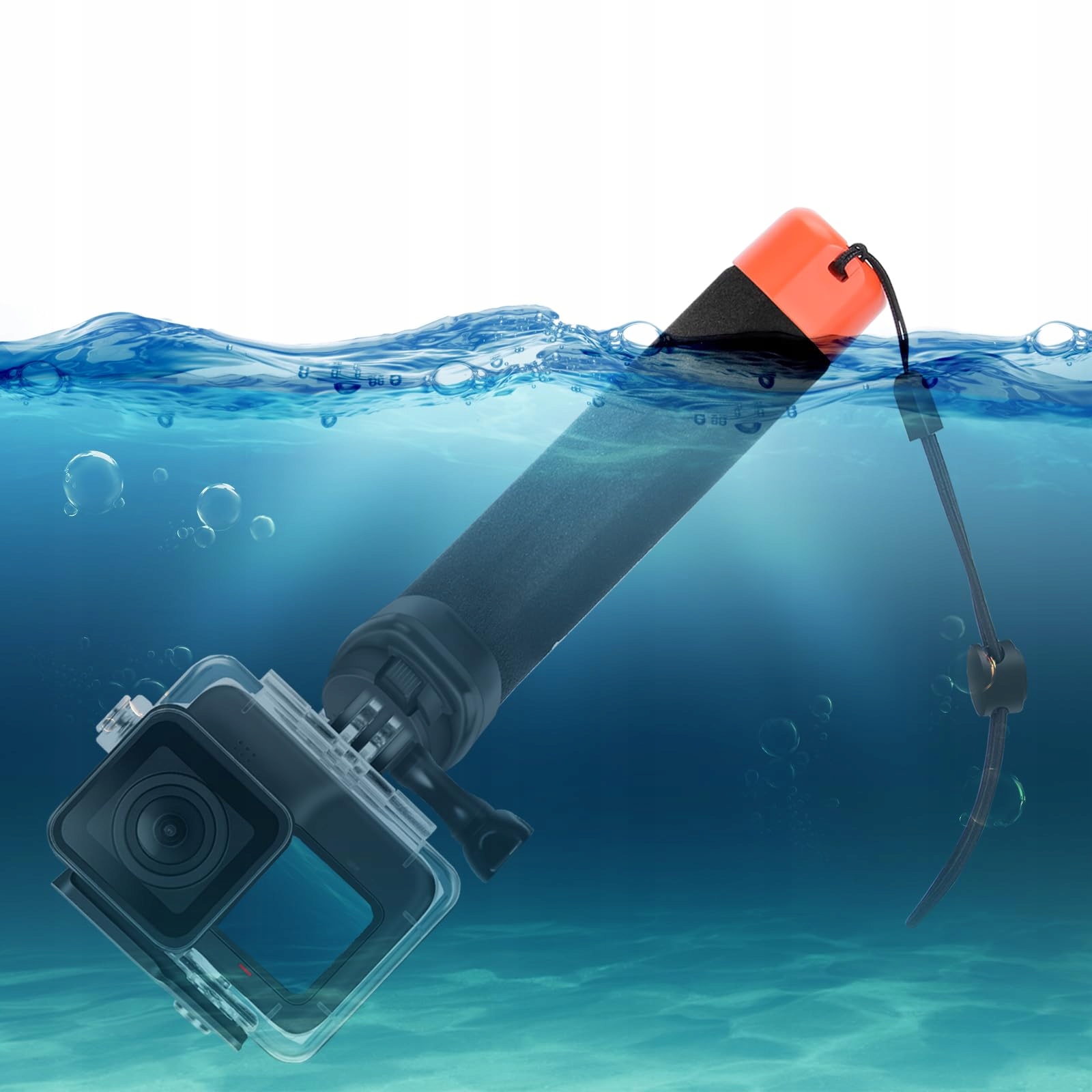 VKESEN Uchwyt Pływający Wodoodporny Do GoPro Hero DJI Osmo Action Kamery — miniatura 4