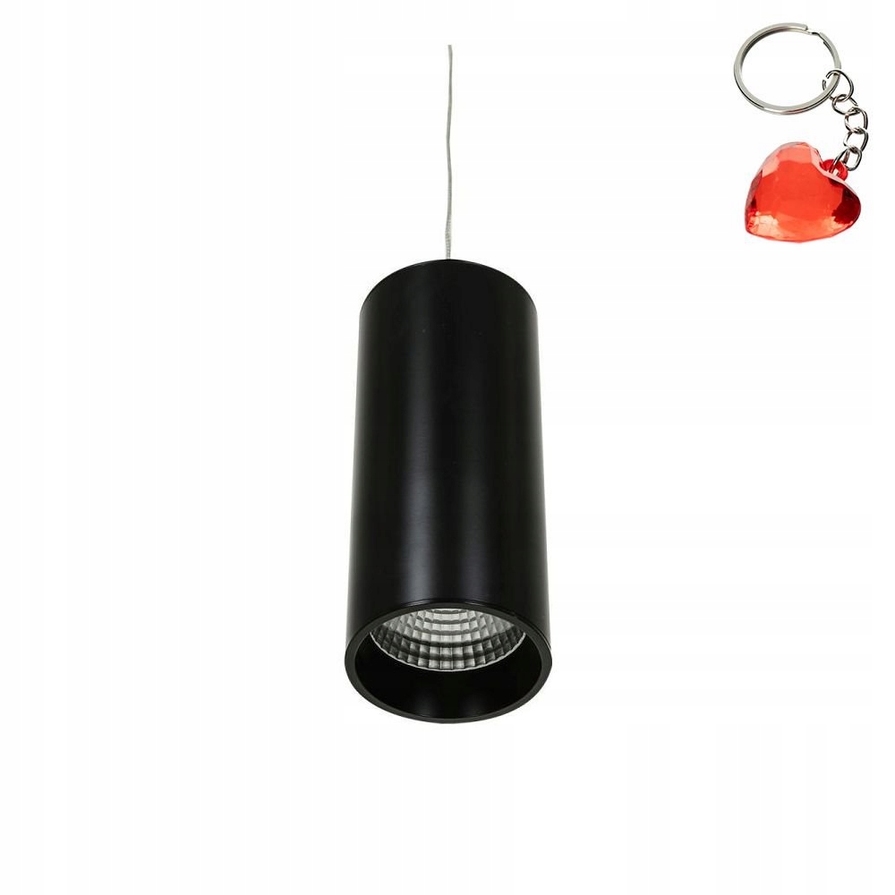 Závěsná Led trubková lampa černá 12W Moldes Big HL7719 3000K Italux Dárek