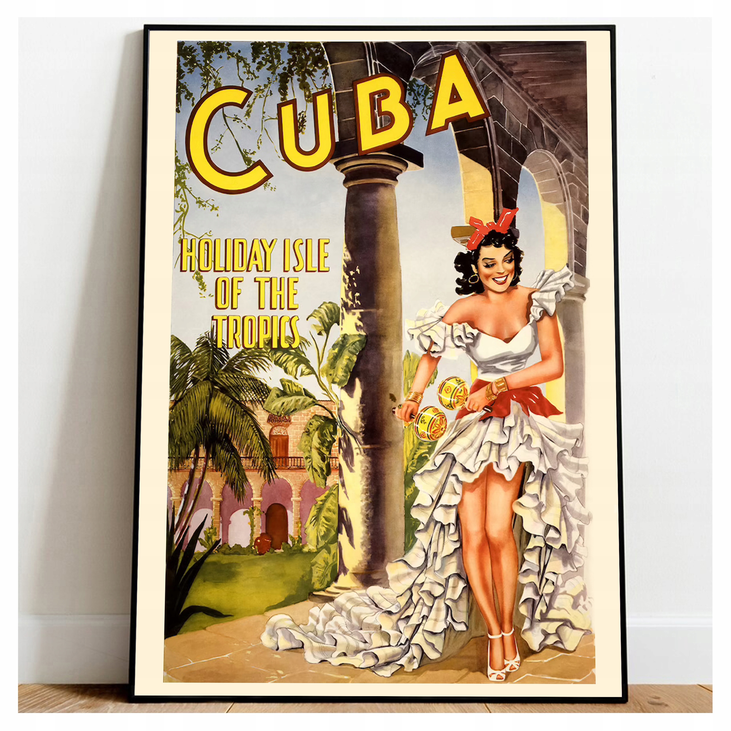 

Kuba Plakat Wakacje w Tropikach Vintage 50x70 cm