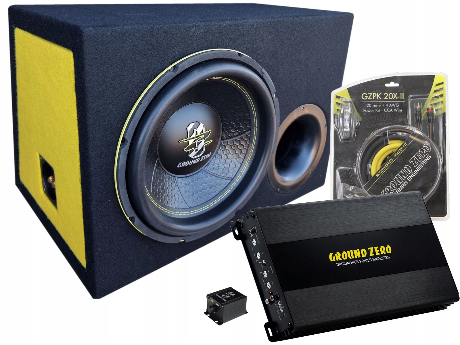 

Ground Zero Gziw 12XSPL D2 BRk zestaw sub wzmak