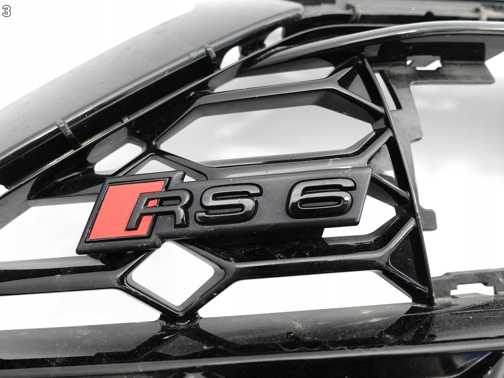 AUDI RS7 4K8 RS6 4K0 C8 20- grill grille grid W bumper front BLACK NIGHT