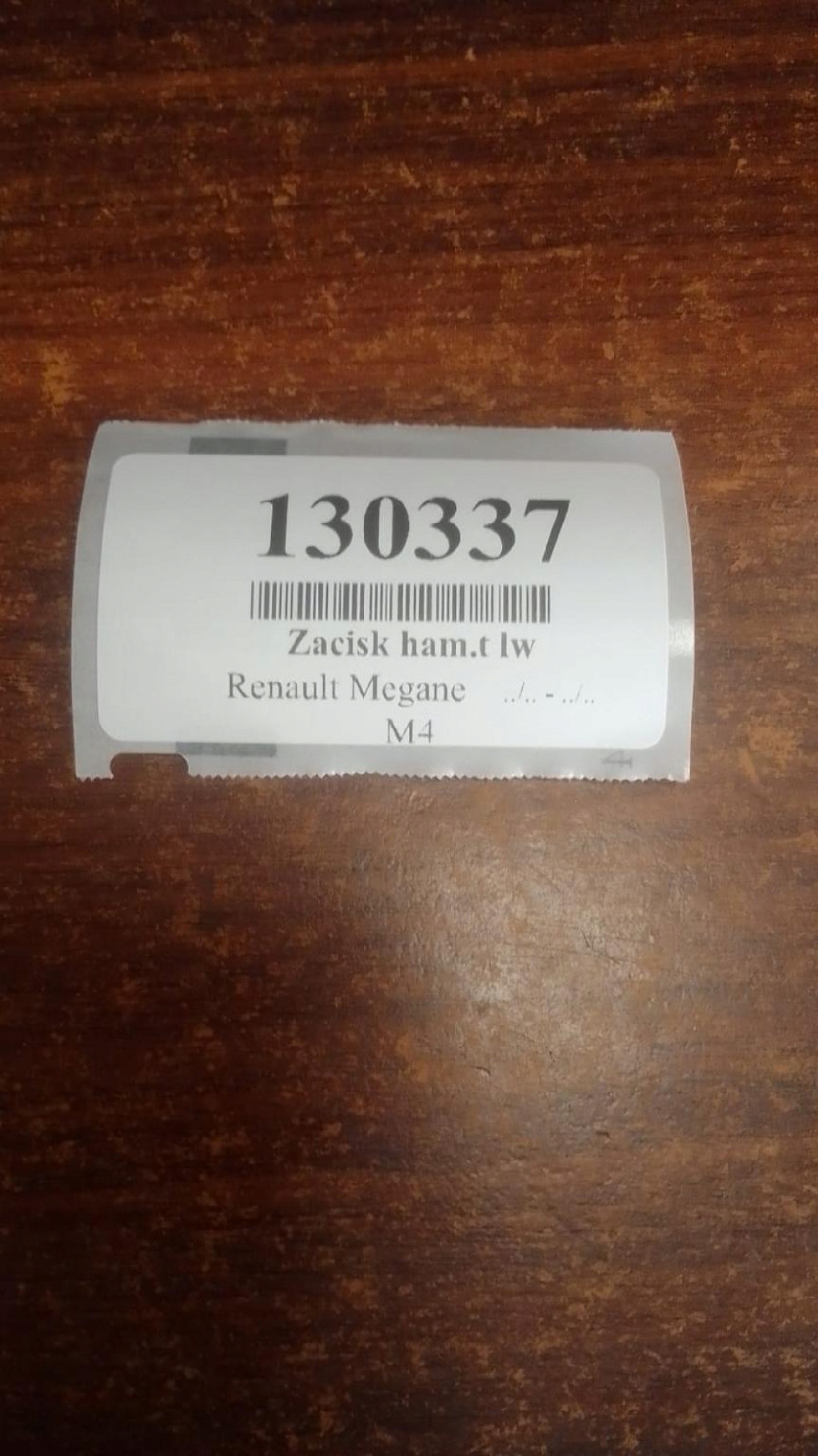 RENAULT MEGANE caliper left rear part