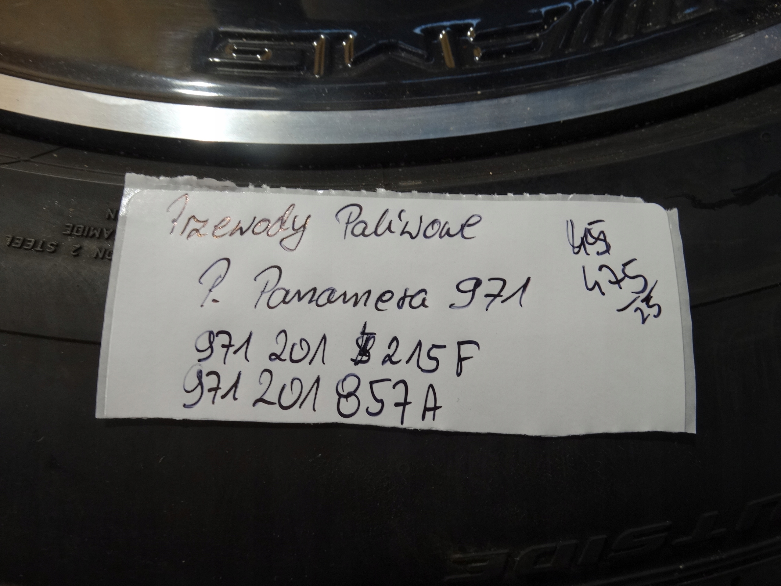 IDEALNE hadice paliva PORSCHE PANAMERA 971 1