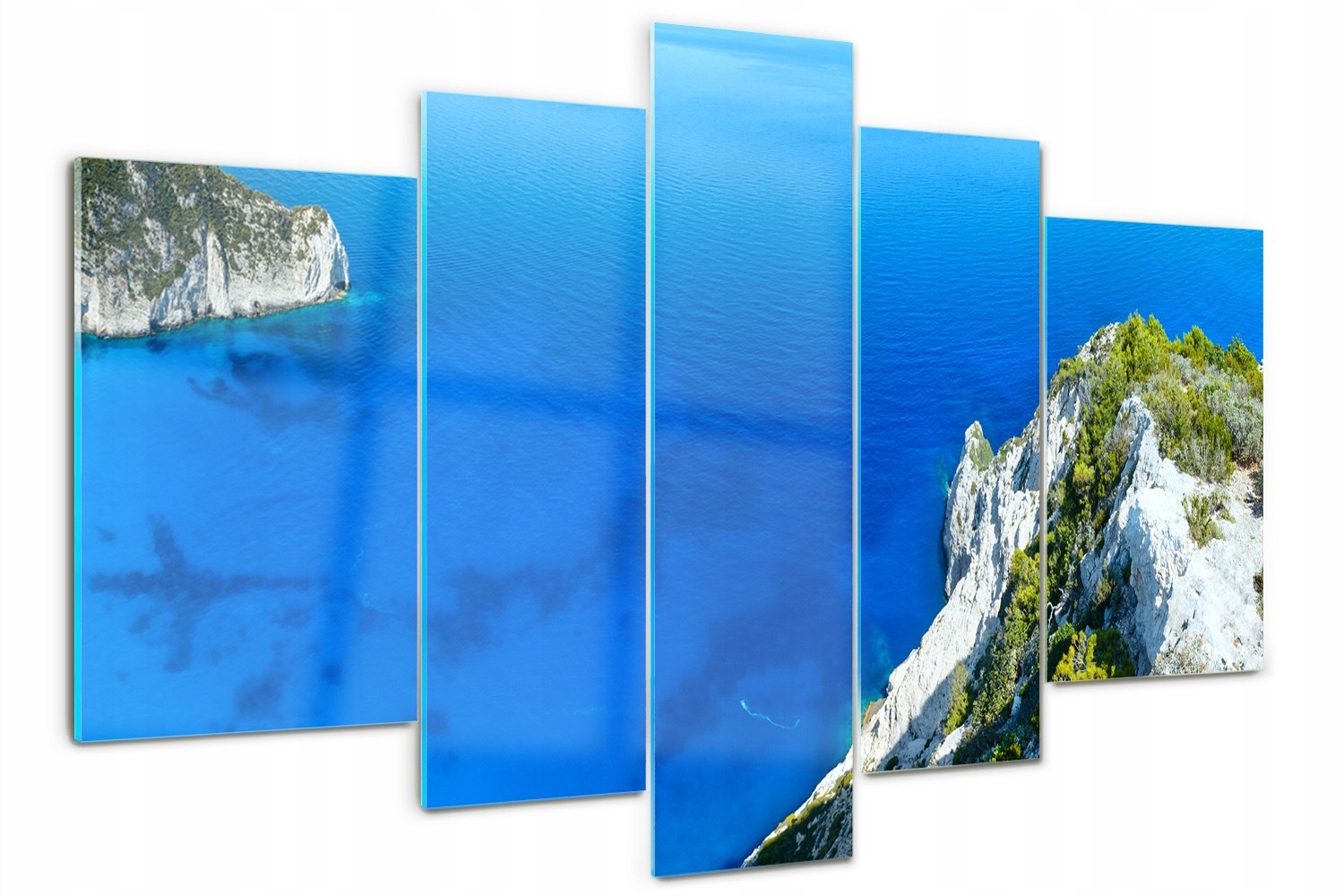 Akrylový triptych na zeď Zakynthos Řecko