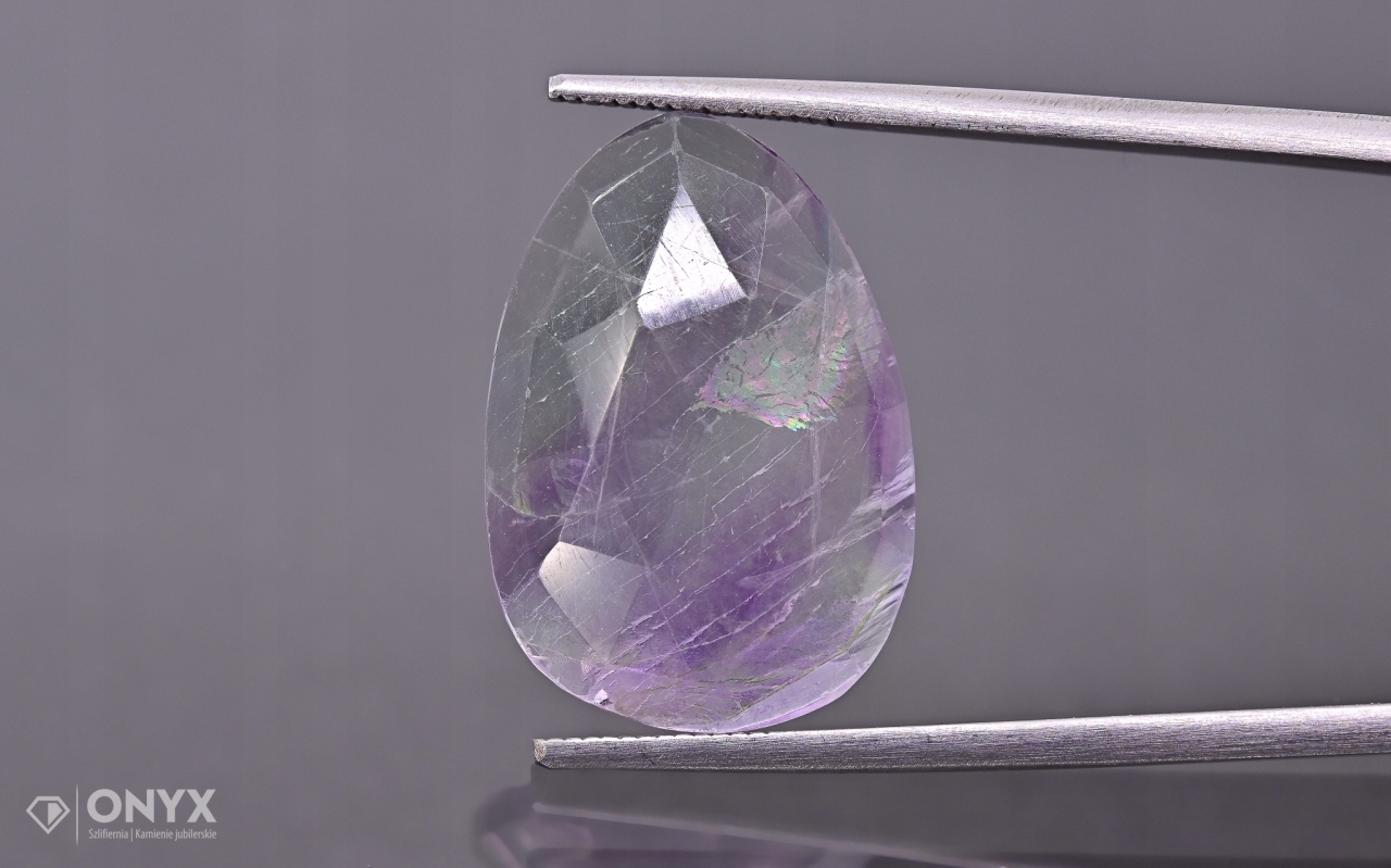 Fluorit fazetovaná nepravidelná růžice 21x14,5 mm